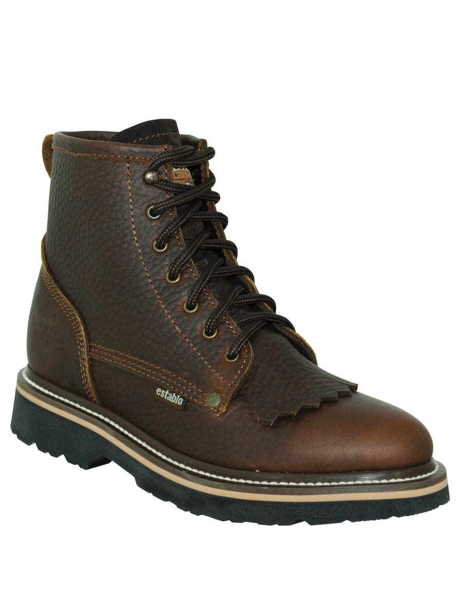 Botin S/ Casco Establo 586-138 Piel Vacuno Miel Bull Fight 40964