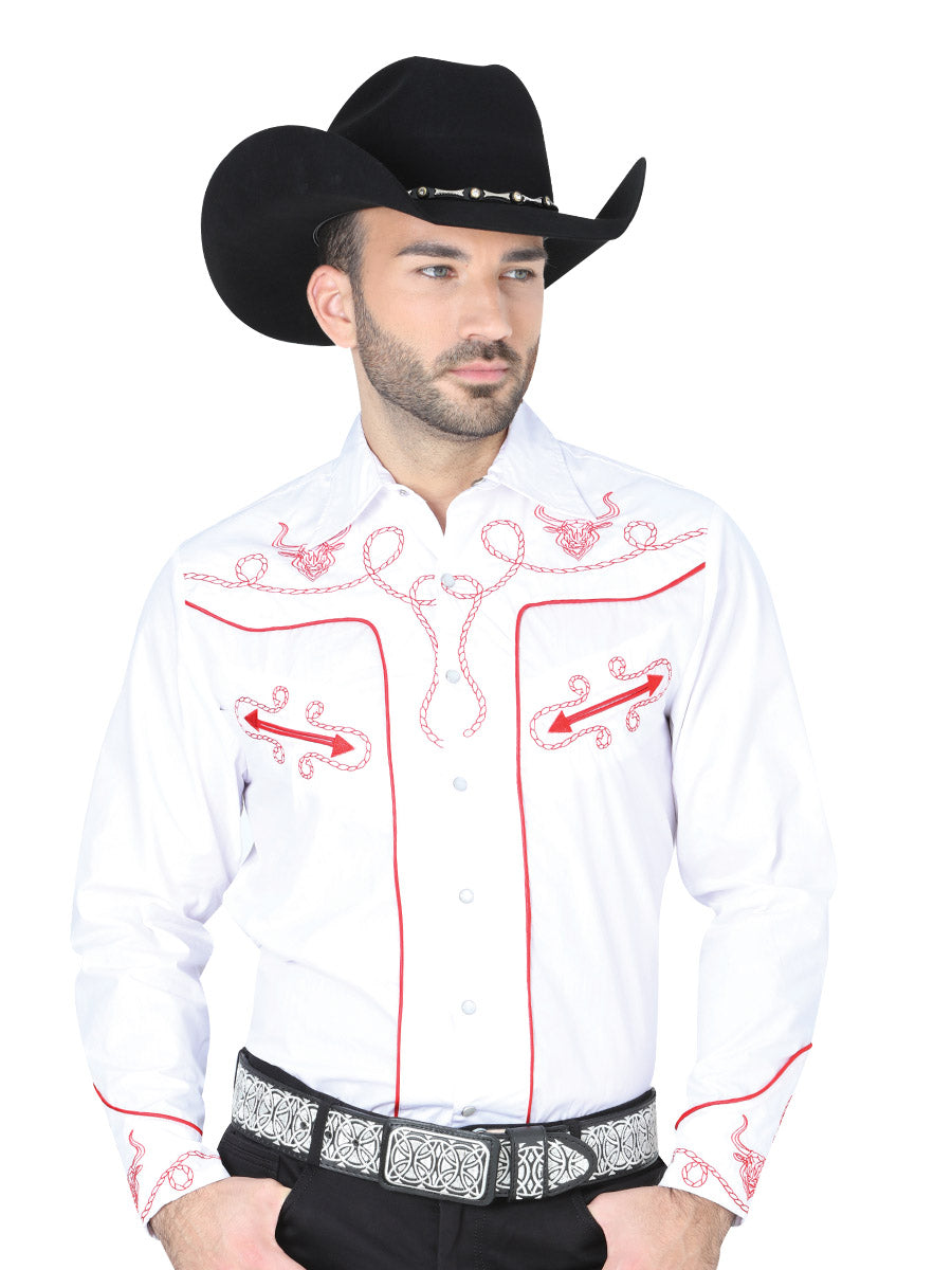 Camisa Vaquera M/ Larga El General S2018-10A 60% Algodón 40% Poliéster Blanco 41937