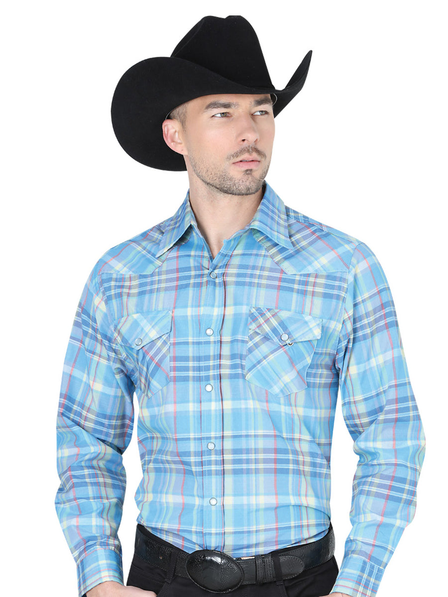 Camisa Vaquera Manga Larga El General R2018-5 60% Algodón 40% Poliéster Azul Cielo 41976