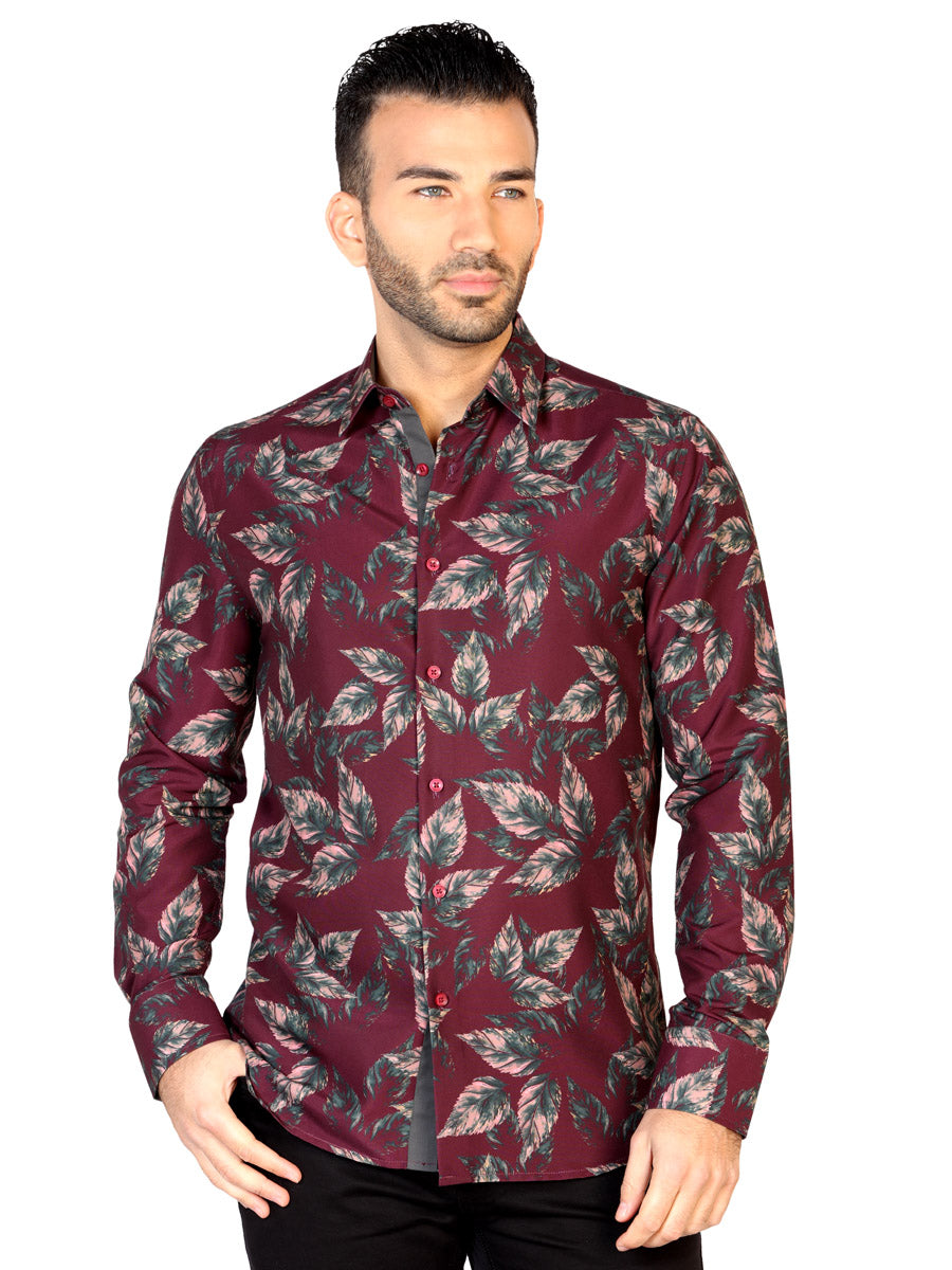 Camisa Casual El General Fd-4 100% Modal Vino 43128