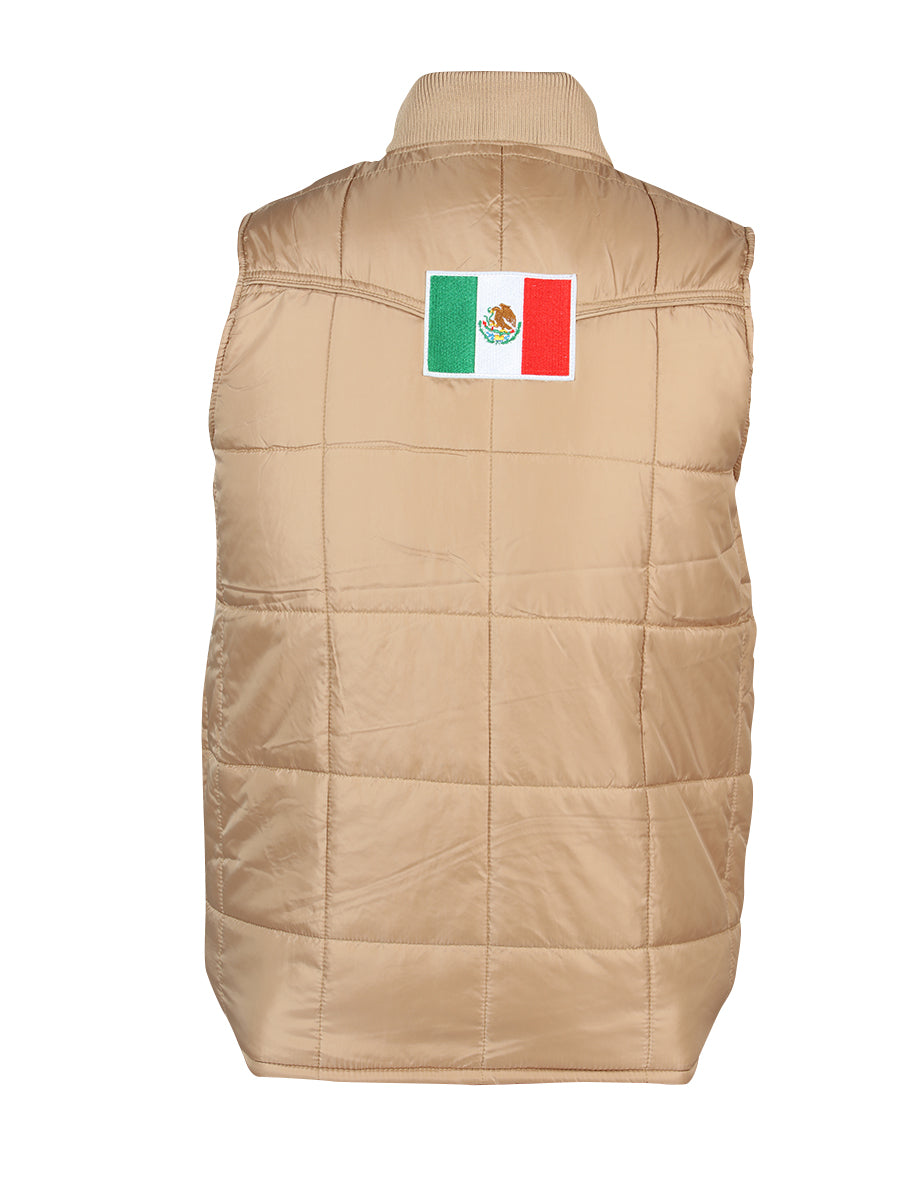 CHALECO CASUAL EL GENERAL 2019-173 100% POLIESTER CAQUI 43159