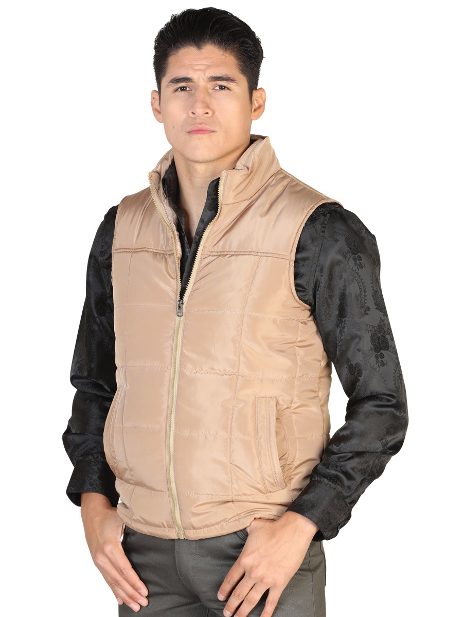 CHALECO CASUAL EL GENERAL 2019-229 100% POLIESTER CAQUI 43162