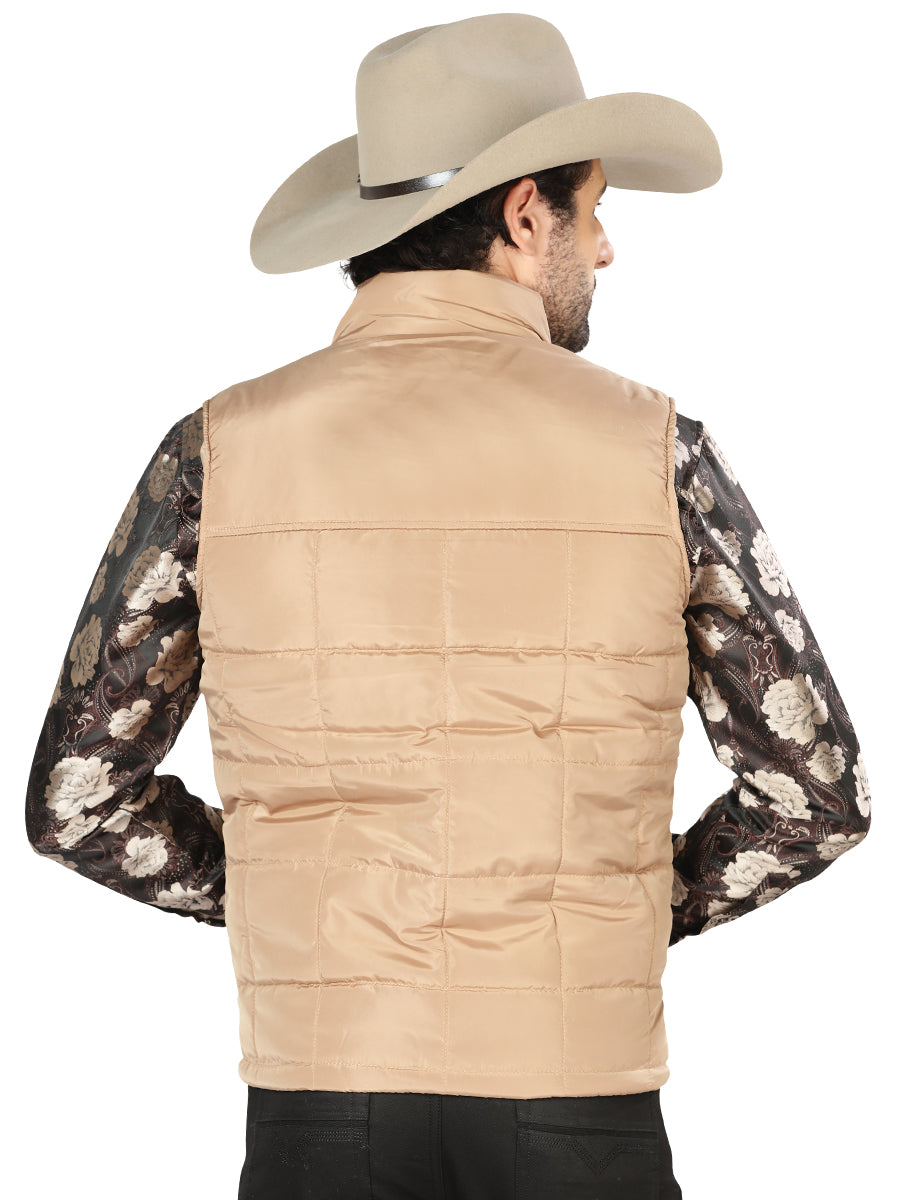 CHALECO CASUAL EL GENERAL 2019-229 100% POLIESTER CAQUI 43162