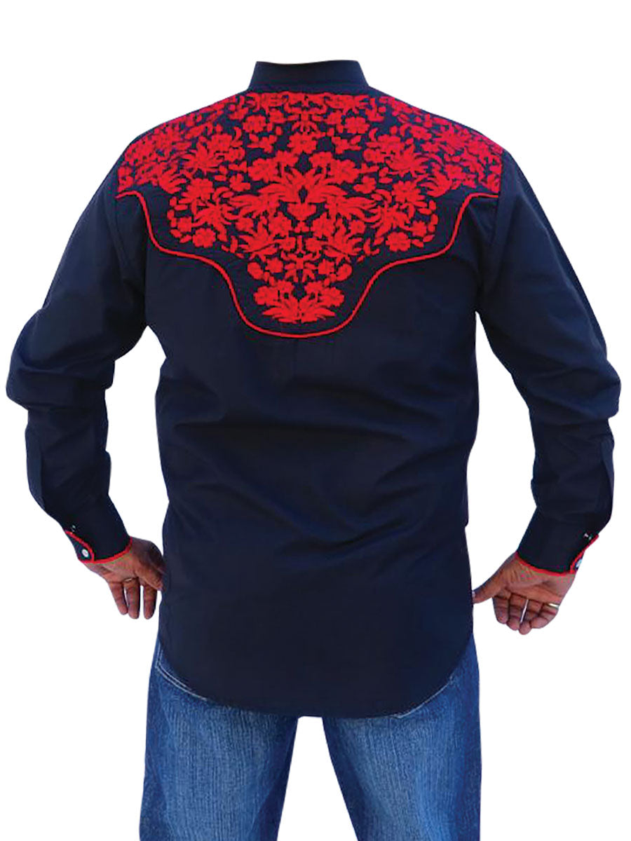 CAMISA VAQUERA Manga Larga EL GENERAL 2001 65% POLIÉSTER 35% ALGODÓN Negro 43297