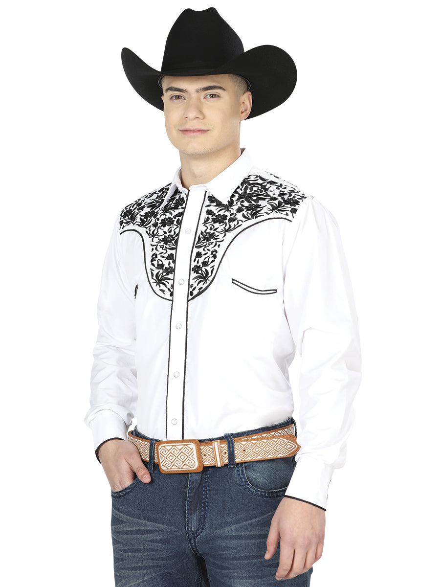 CAMISA VAQUERA Manga Larga EL GENERAL 2001 65% POLIÉSTER 35% ALGODÓN BLANCO 43300