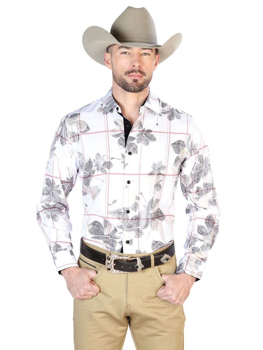 Camisa Casual Manga L El Señor De Los Cielos Wh7-202 97% Poliéster 3% Elastano Blanco 43854