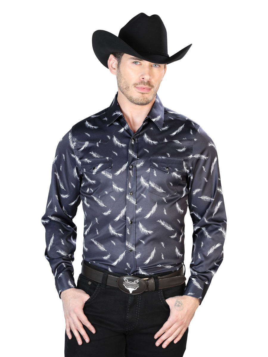 CAMISA CASUAL Manga Larga El Señor de los Cielos 19 97%Poliéster 3%Lycra Negro 43934