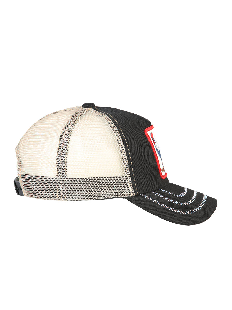Gorra El General El Gallo Tela Negro/taupe 44388
