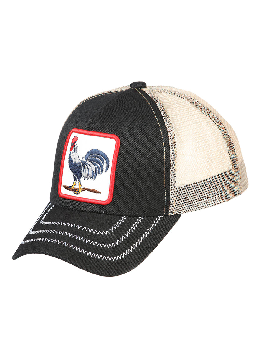 Gorra El General El Gallo Tela Negro/taupe 44388
