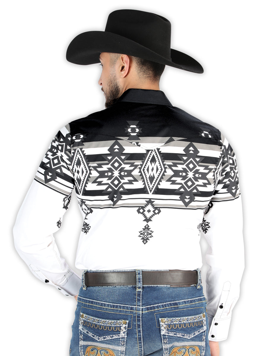 Camisa Vaquera M/ Larga El Senor De Los Cielos 23-64 97% Algodón 3% Lycra Negro 44496