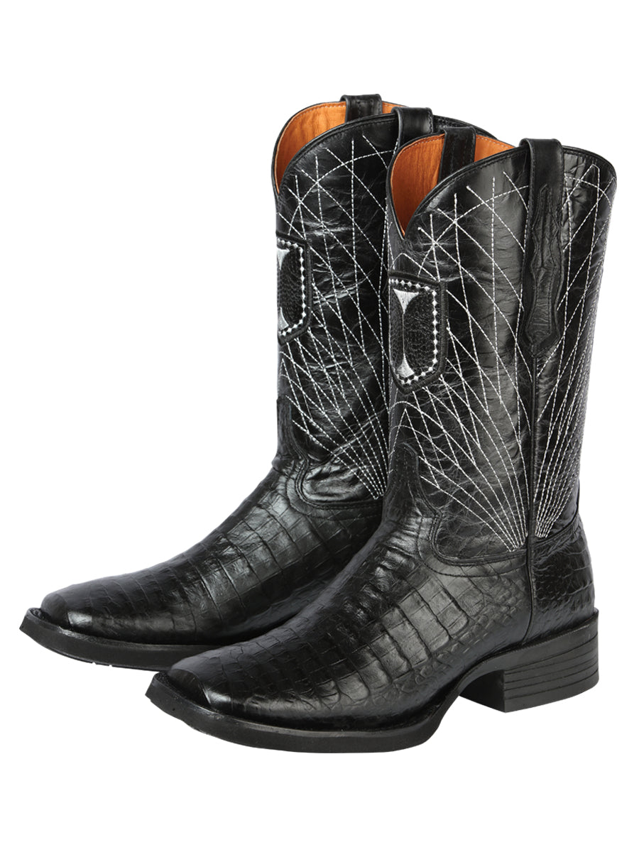 Bota Rodeo Imitacion El General Ca-imit-30 Caiman Belly Negro 44671