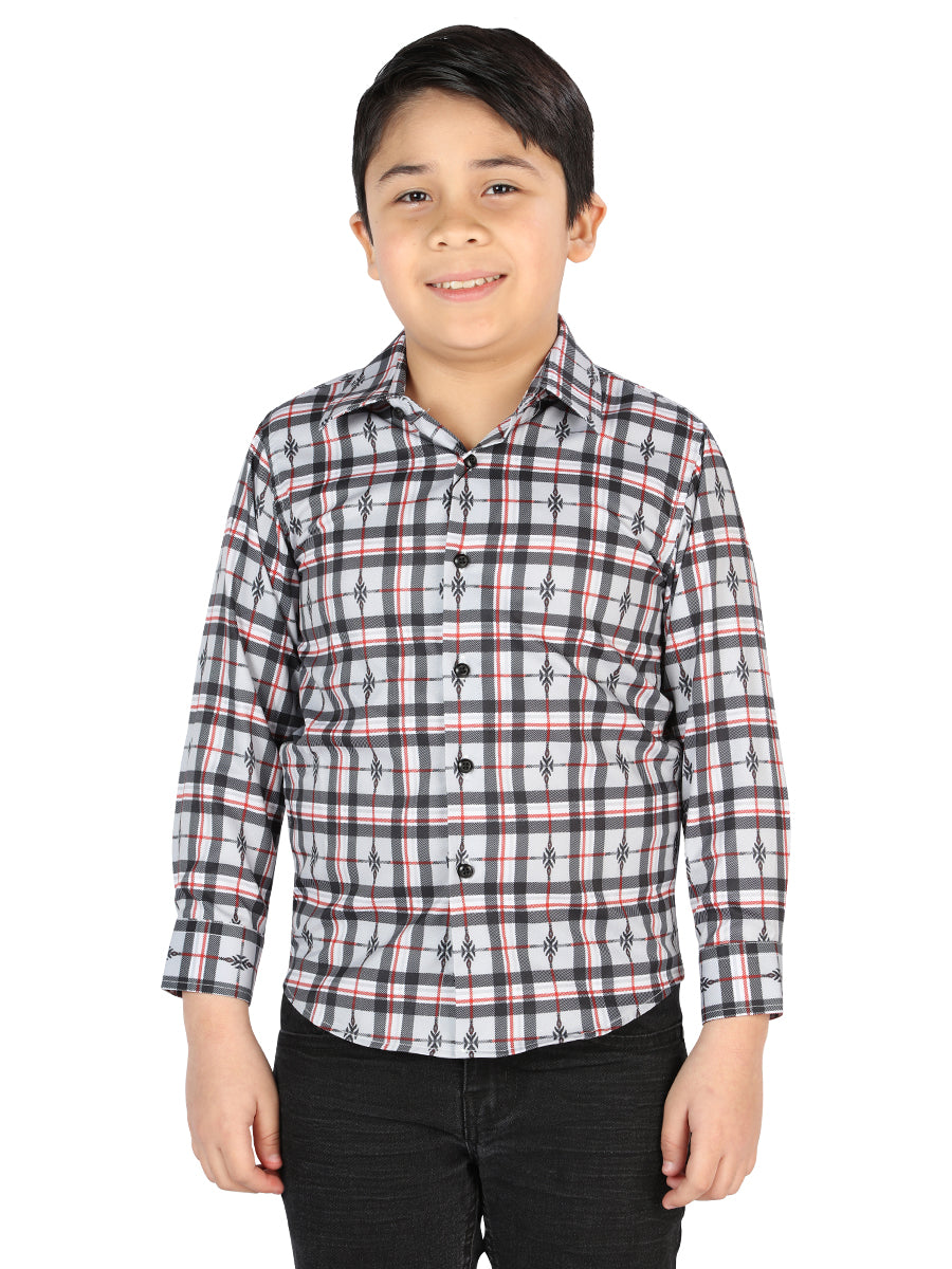 Camisa L/ Manga El Senor De Los Cielos Wh2307-112 97% Poliéster 3% Elastano Negro/Blanco 44737