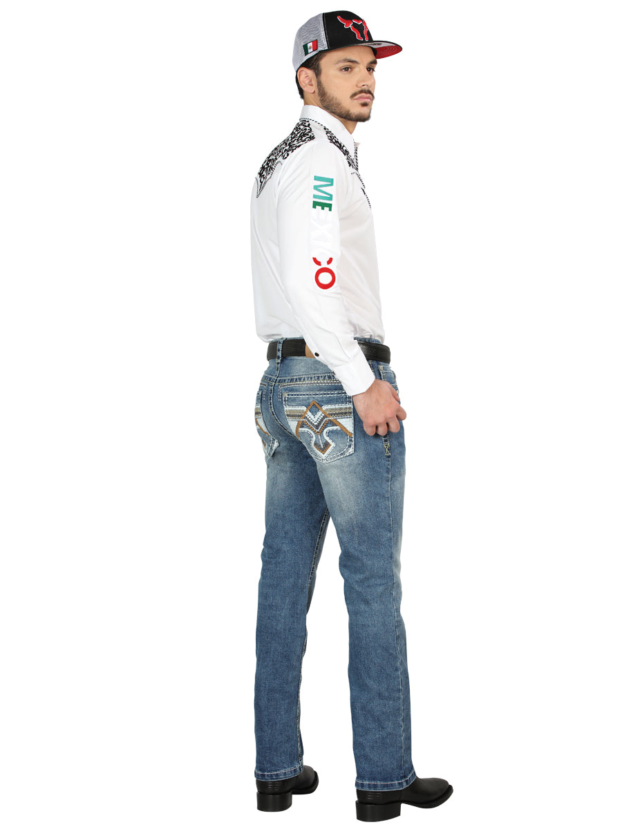 Pantalon Centenario Ec-M021 Mezclilla M.Azul 44965