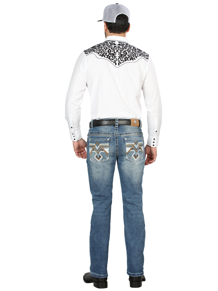 Pantalon Centenario Ec-M021 Mezclilla M.Azul 44965