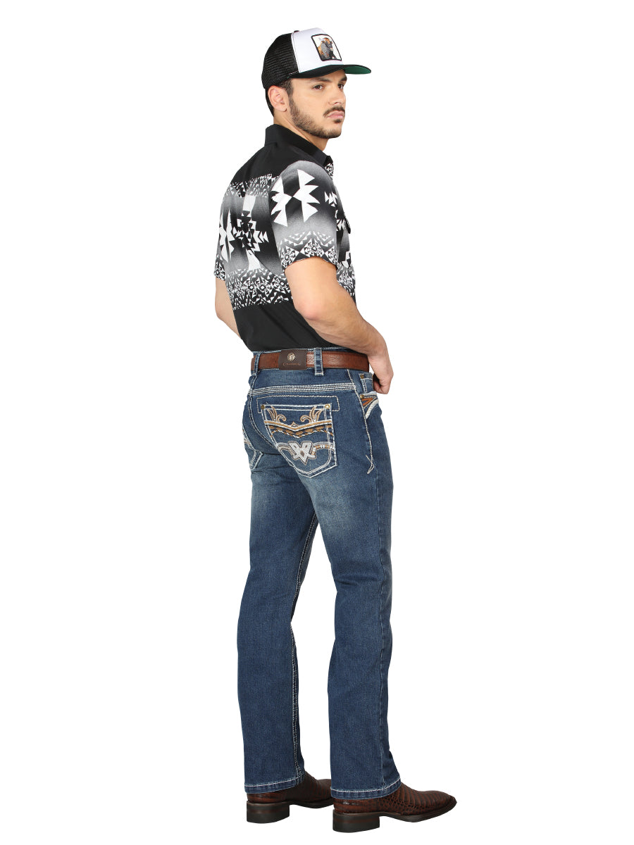 Pantalon Centenario Ec-M017 Mezclilla D.Azul 44973