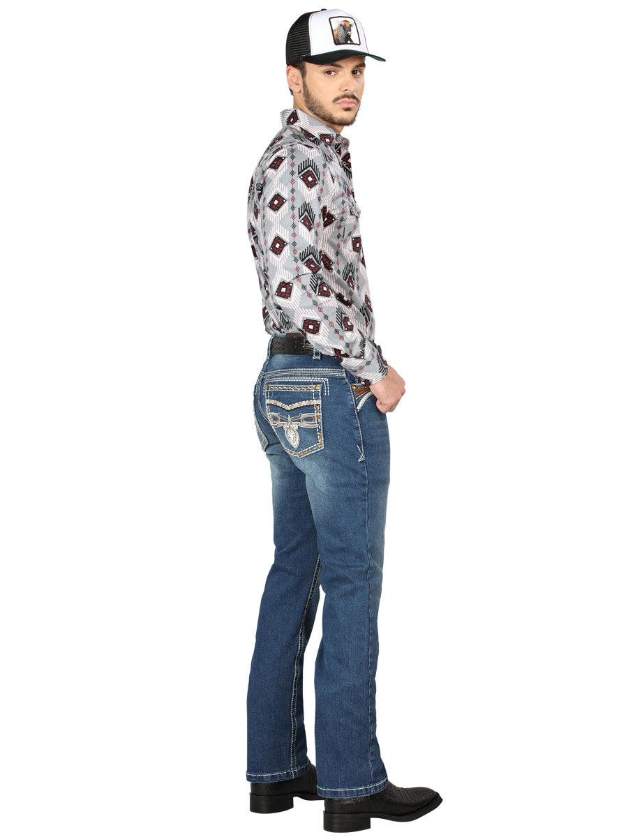 Pantalon Centenario Ec-M019 Mezclilla D.Azul 44974