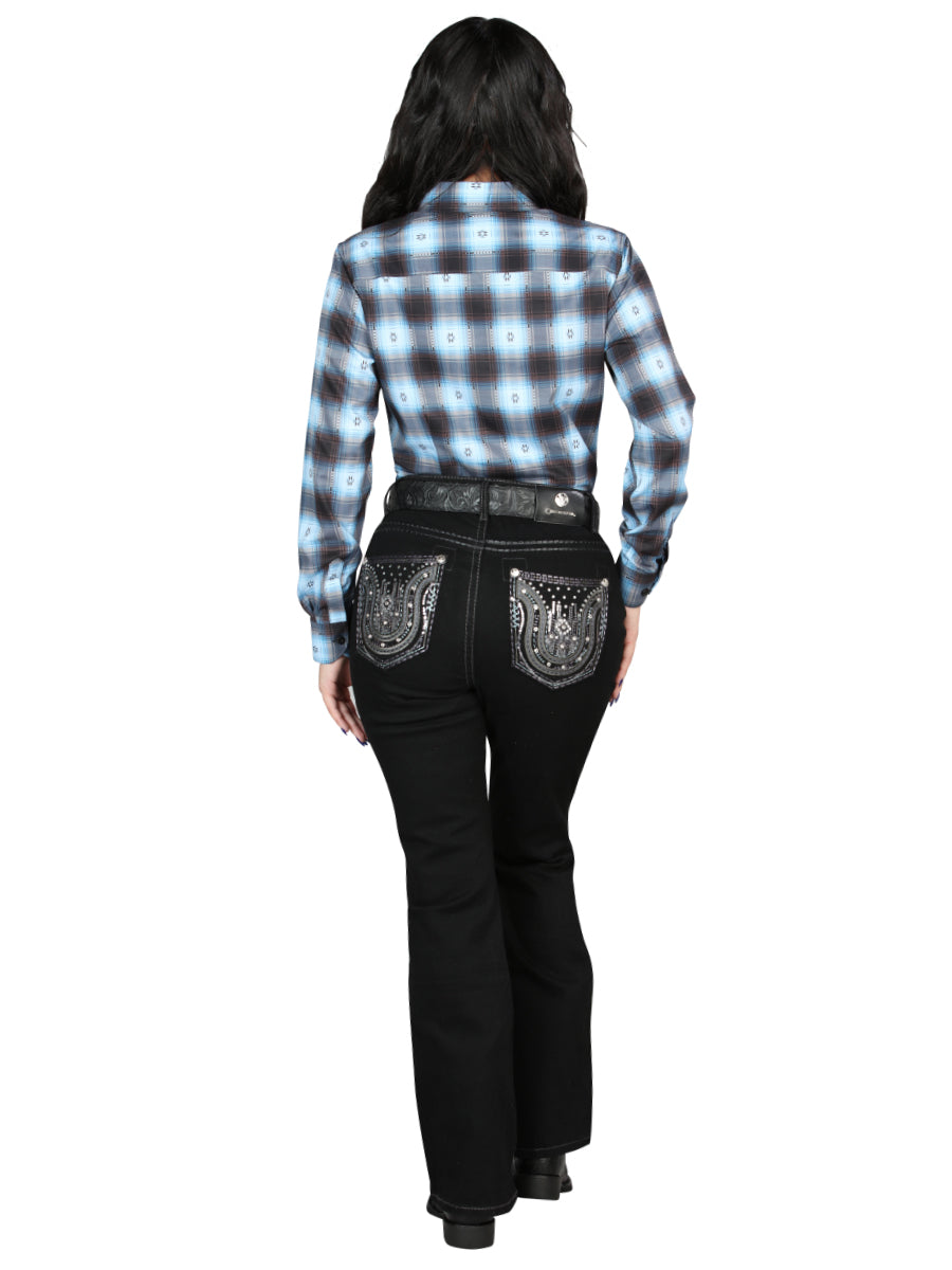 Pantalon Centenario Ec-W016 Mezclilla Negro 45028