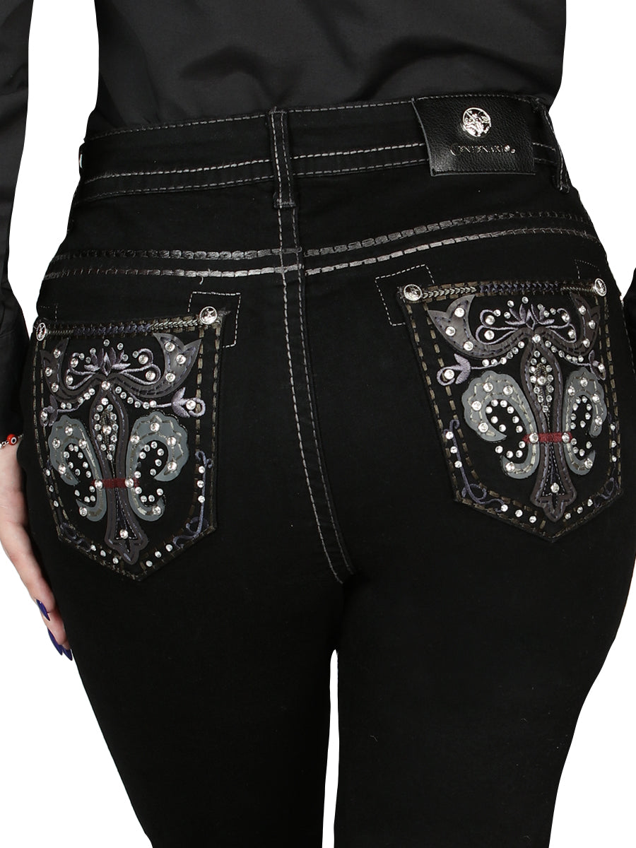 Pantalon Centenario Ec-W027 Mezclilla Negro 45030
