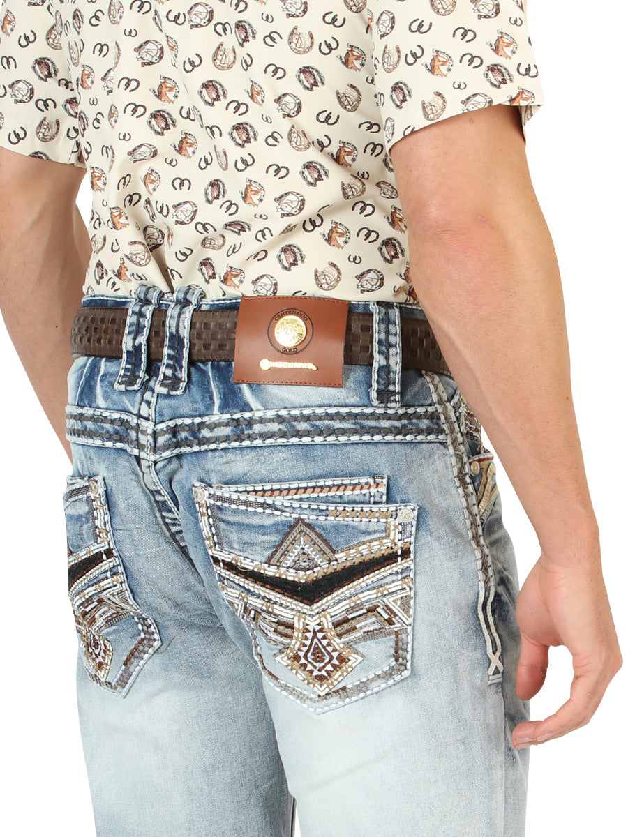 Pantalon Centenario Ecg-M61 Mezclilla Mediano Azul 45533