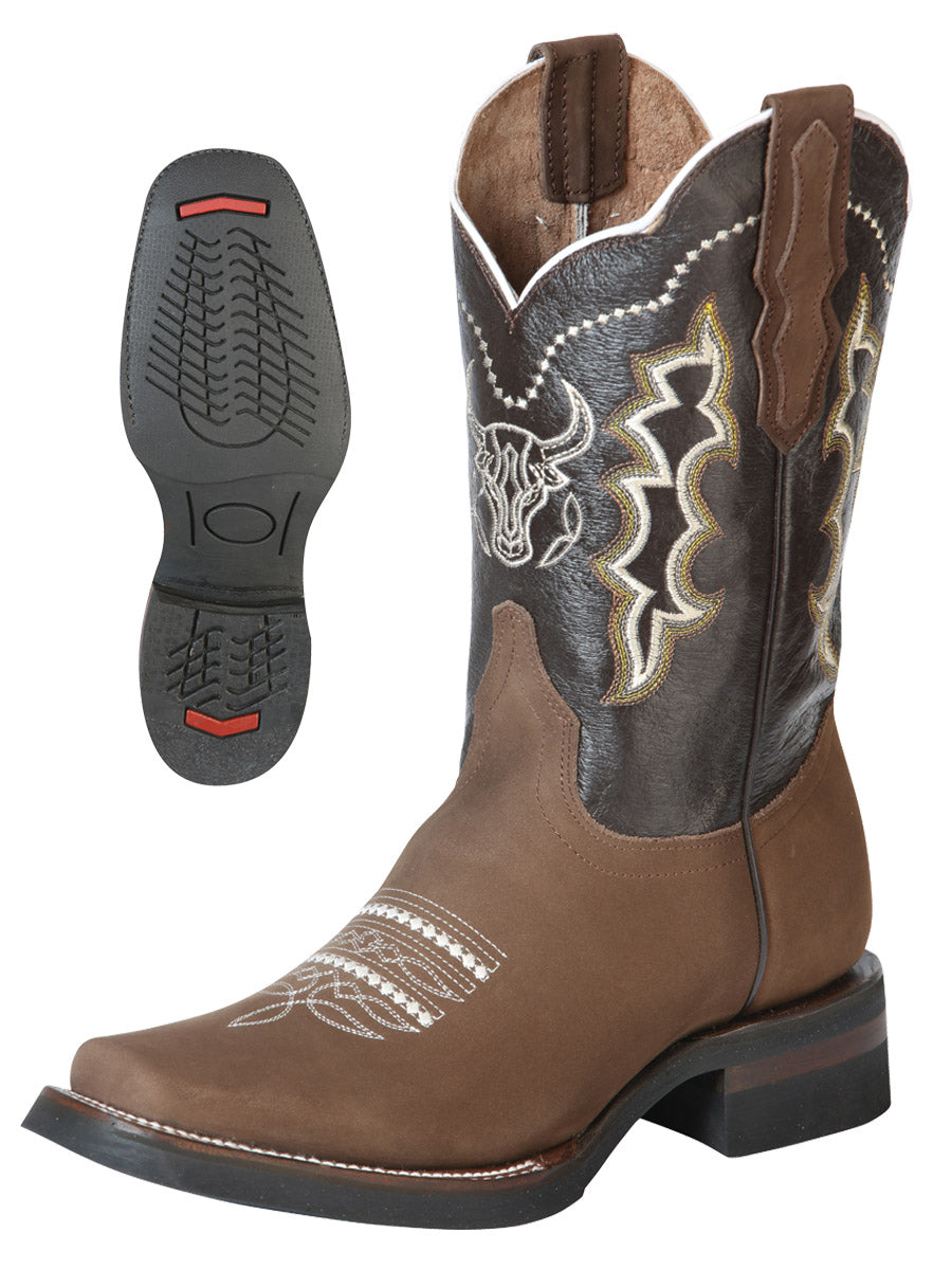 Bota Rodeo El General Atl-pit-4 Nobuck Camellolo 51113