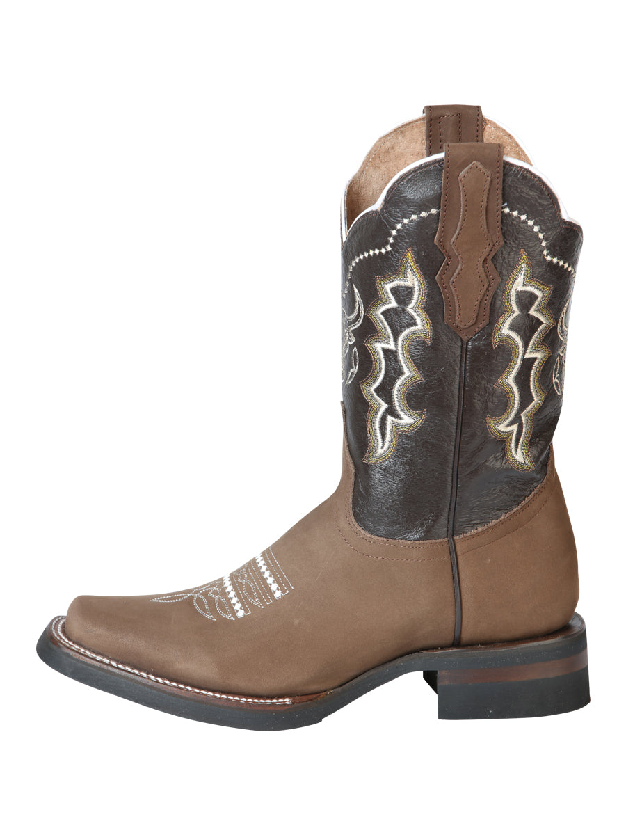 Bota Rodeo El General Atl-pit-4 Nobuck Camellolo 51113