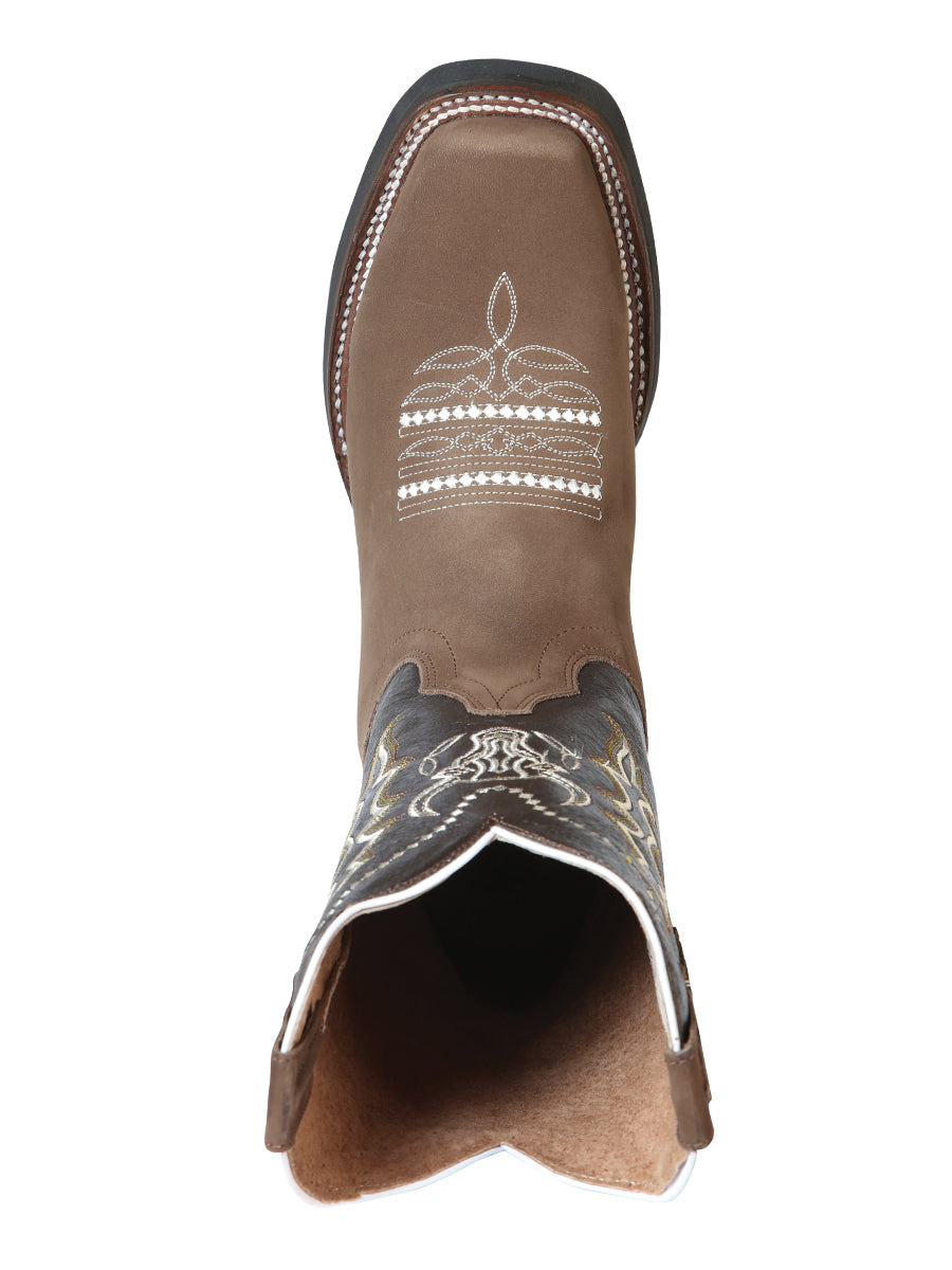Bota Rodeo El General Atl-pit-4 Nobuck Camellolo 51113