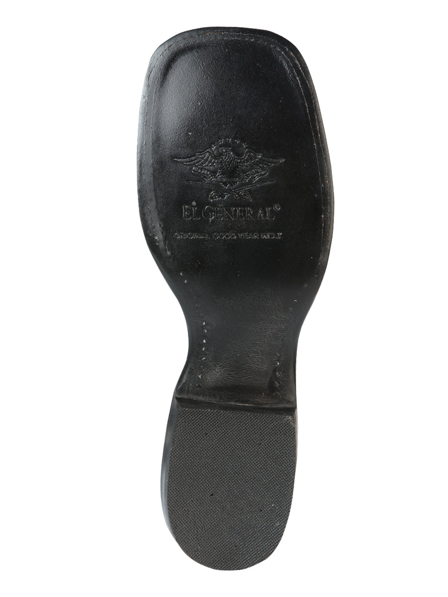 el General Rodeo Bota - Printed Ostrich Negro 51240