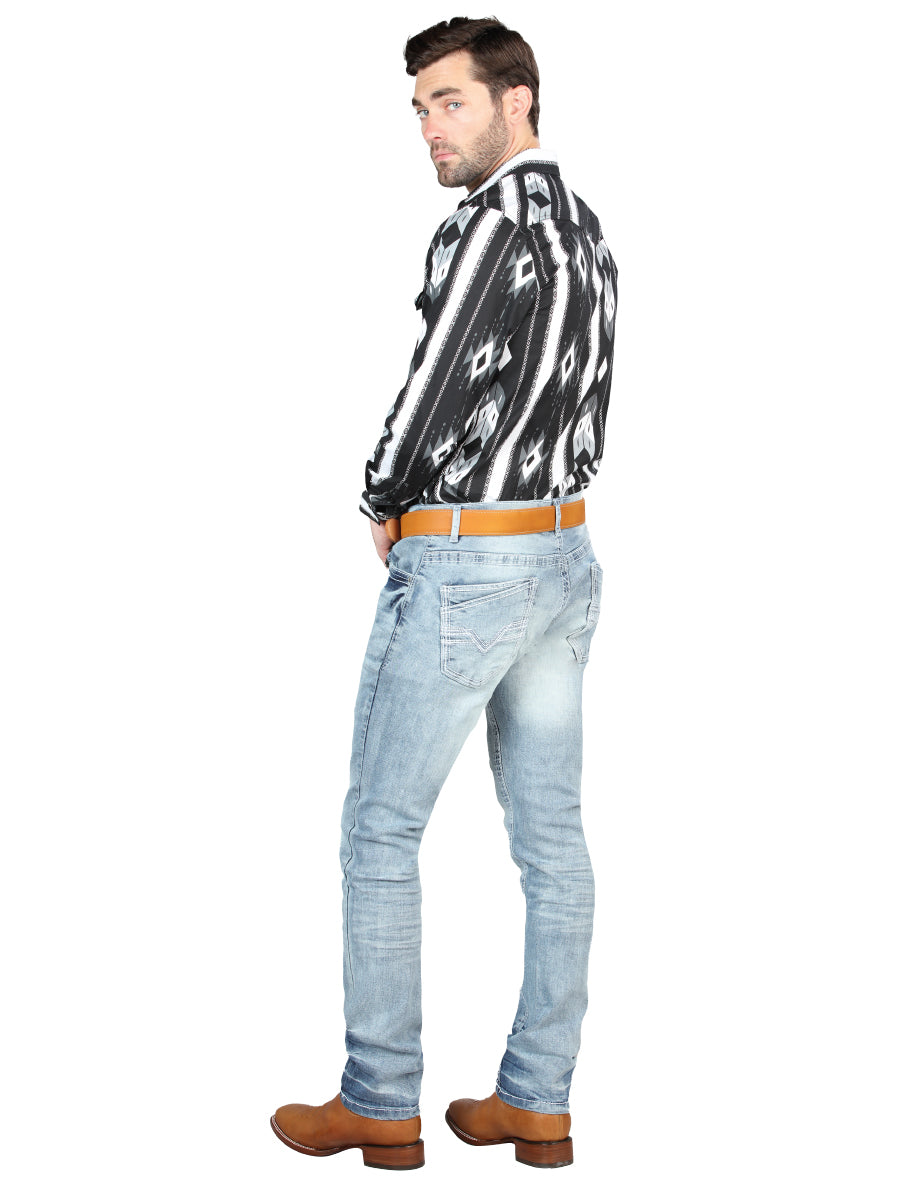 Pantalon El Norteno 99080 Denim Azul Claro 126632