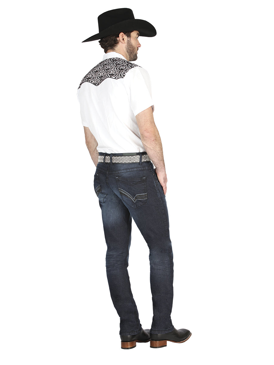 Pantalon El Norteno 99086 Denim Azul Oscuro 126634