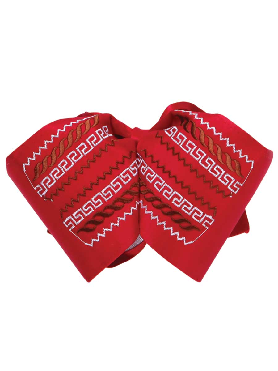 Moño Charro Mis Xv Primaveras 72230 50% Algodón 50% Poliester Rojo/Cafe/Blanco 600139