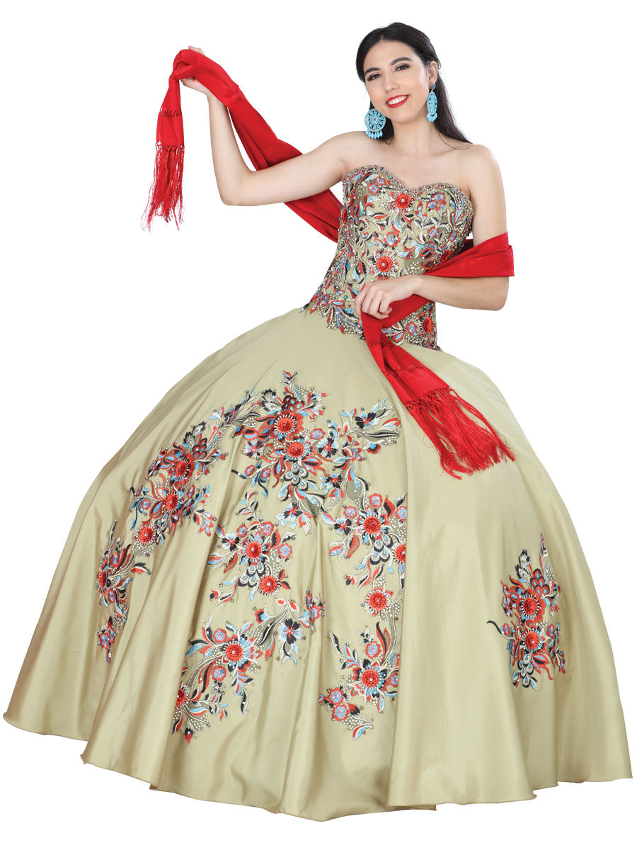 Vestido De Quinceañera Mis Xv Primaveras Ss1803 Tafeta Verde 601490