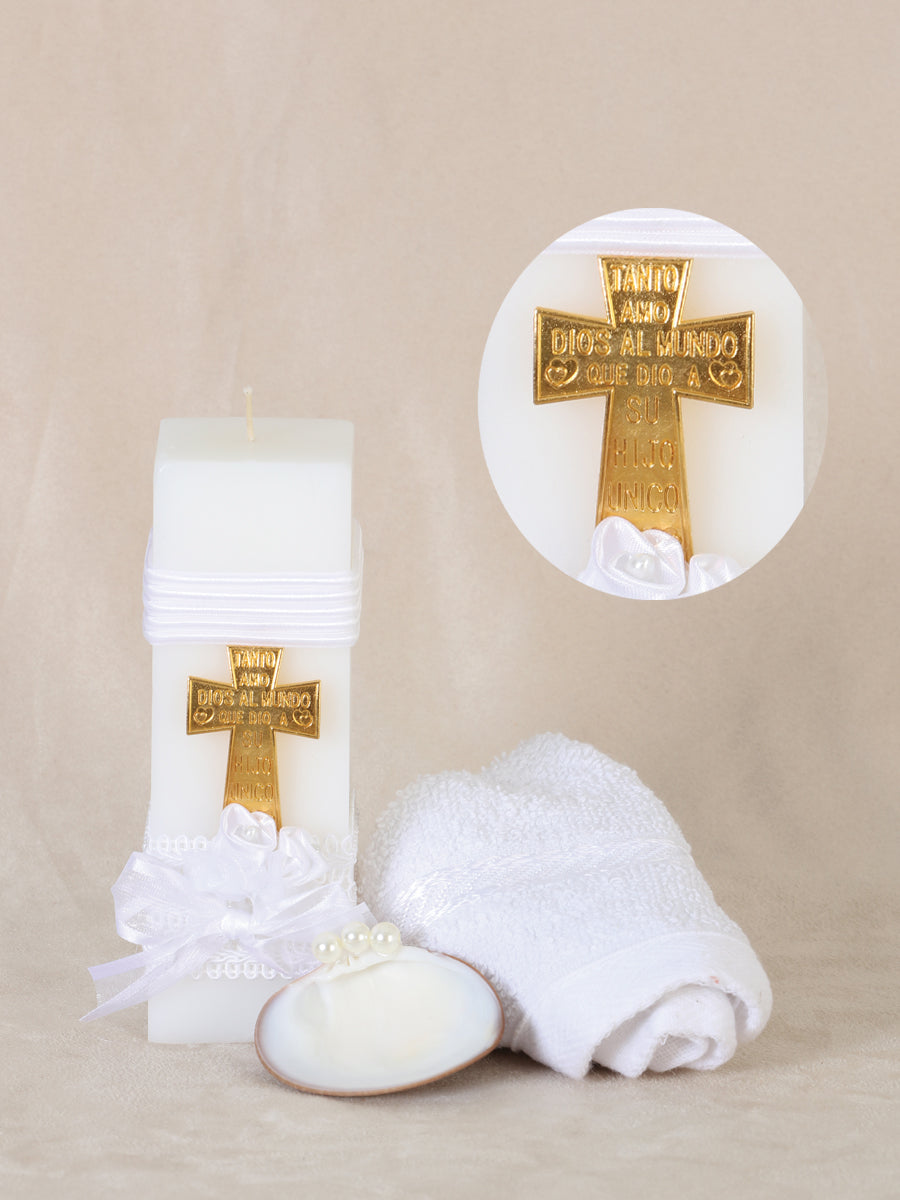 Juego De Velas Set De Vela Bautizo Mis Xv Primaveras Danna Varios Blanco 601871