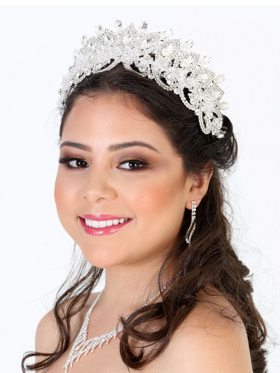 Juego De Velas Corona Mis Xv Primaveras C.98 Cristal Plata 602281