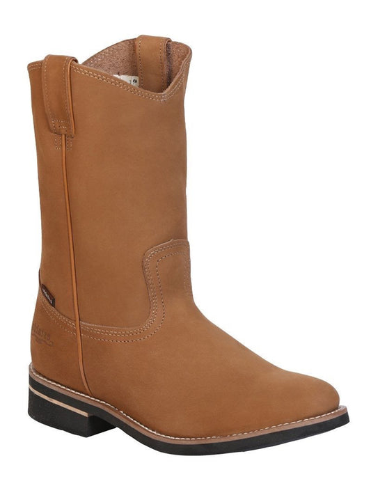Bota Trabajo S/ Casco Establo 826-77 Piel Bovino Nobuck Canela 303