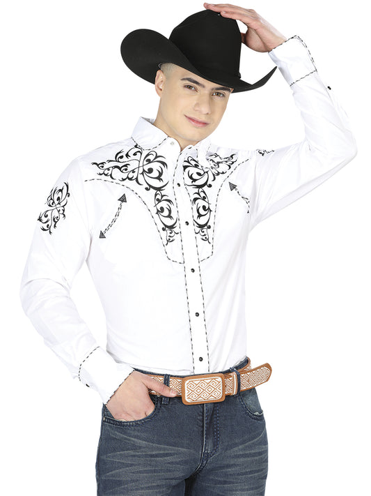 Camisa Vaquera Long Manga El General Mch-02-07 65% Poliéster 35% Algodon Blanco 40991