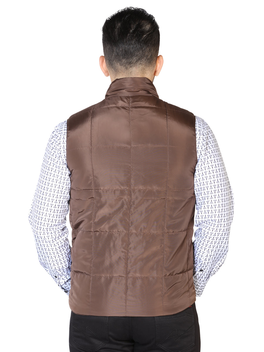 CHALECO CASUAL EL GENERAL 2019-212 100% POLIÉSTER CAFÉ 42614