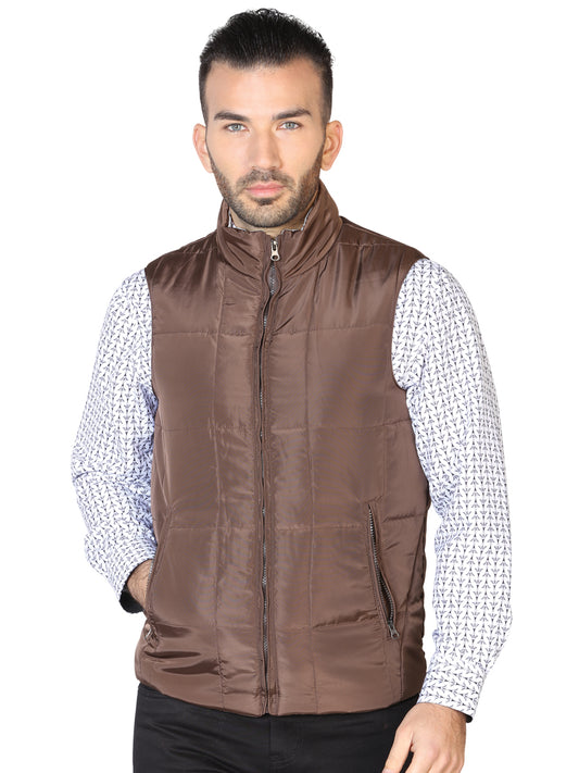CHALECO CASUAL EL GENERAL 2019-212 100% POLIÉSTER CAFÉ 42614