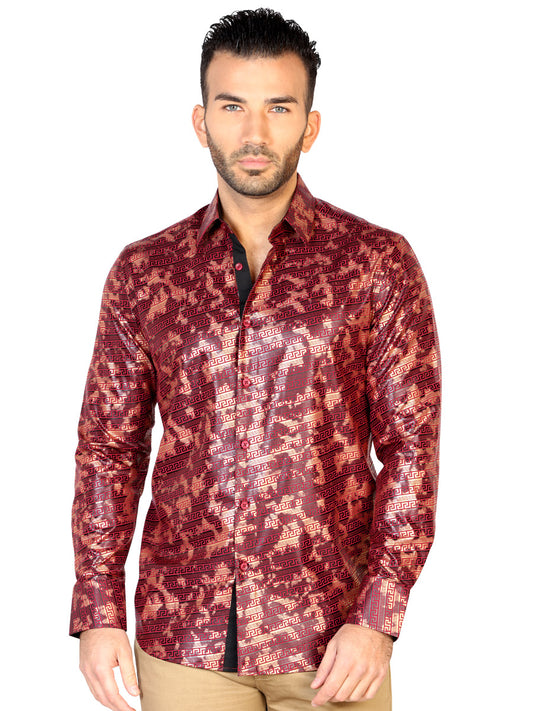 Camisa Casual El General Fl-02 5% Spandex 95% Modal Vino 43131