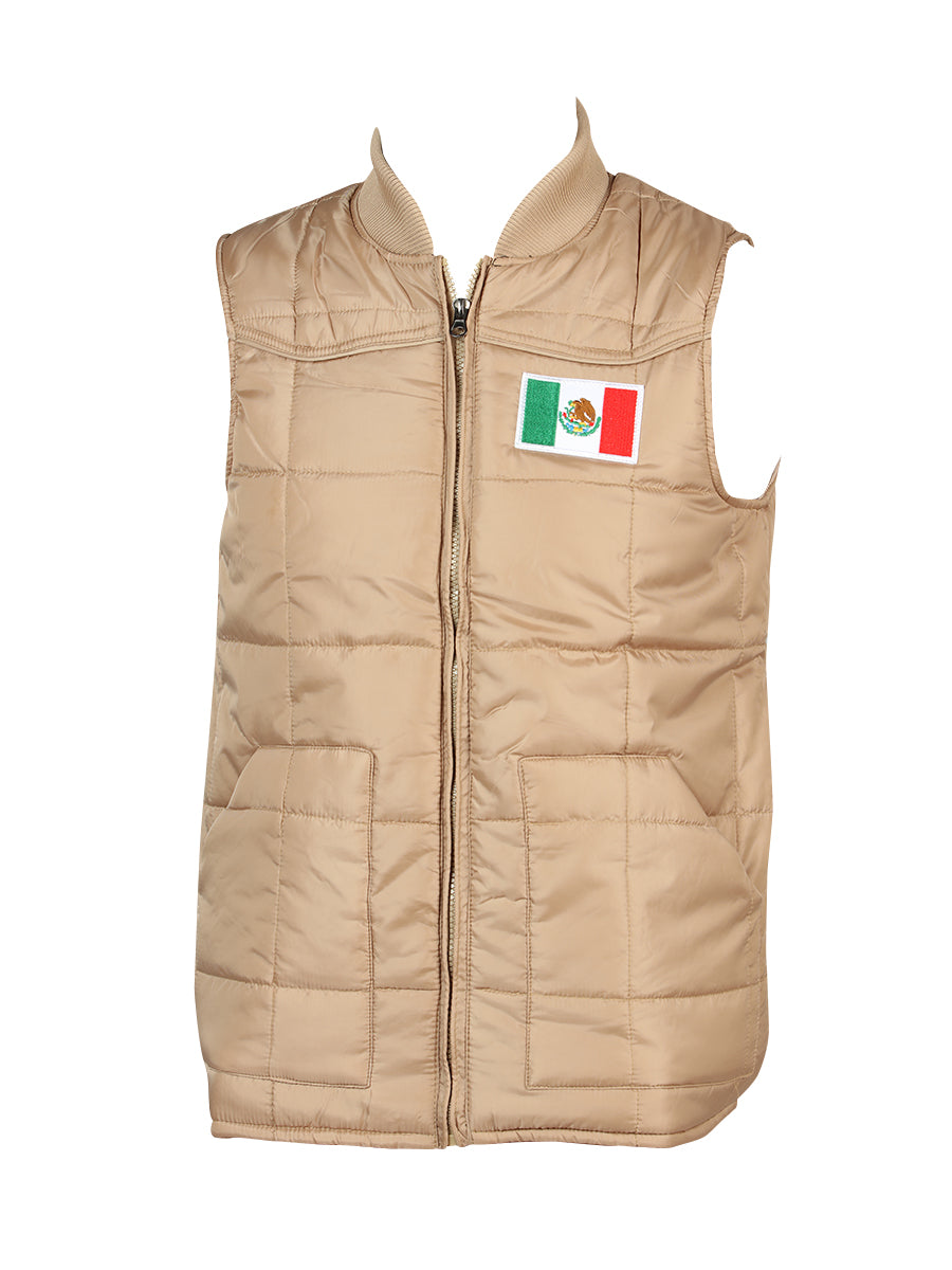 CHALECO CASUAL EL GENERAL 2019-173 100% POLIESTER CAQUI 43159