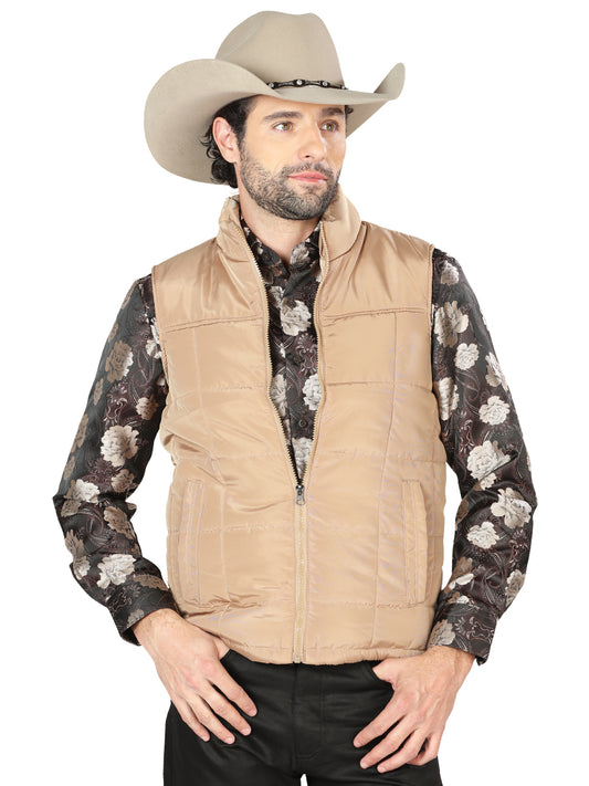 CHALECO CASUAL EL GENERAL 2019-229 100% POLIESTER CAQUI 43162
