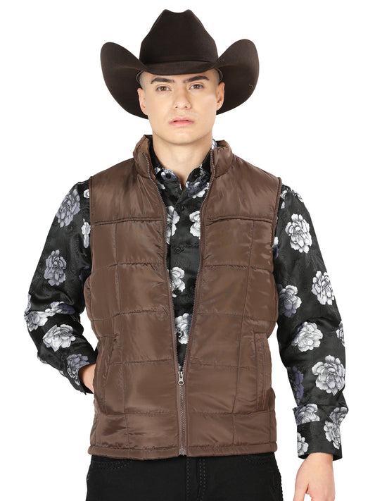 CHALECO CASUAL EL GENERAL 2019-229 100% POLIÉSTER Marrón 43163