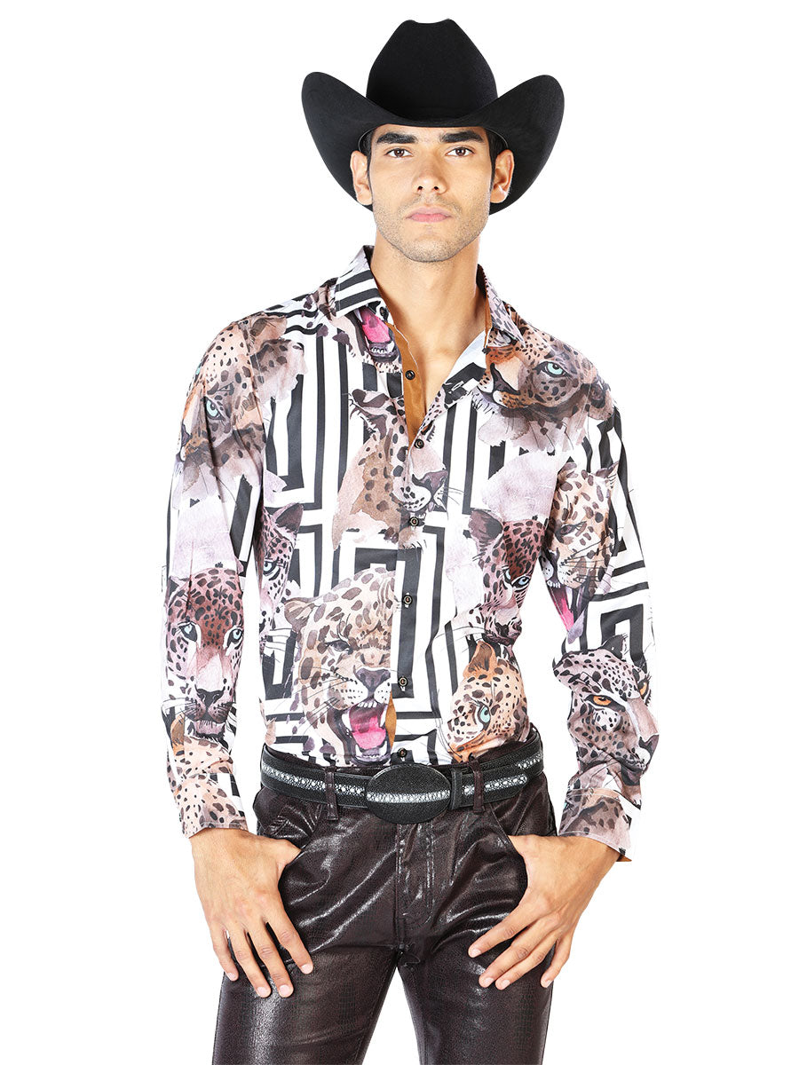 Camisa Casual Manga L El Señor de los Cielos WH-043 97% Poliéster 3% Elastano JAGUAR 43551