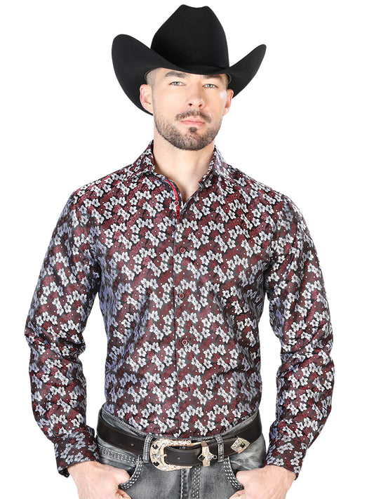Camisa Casual L/ Manga El Señor de los Cielos 2108041 100% Microfibra (Poliéster) MAMEY 43713