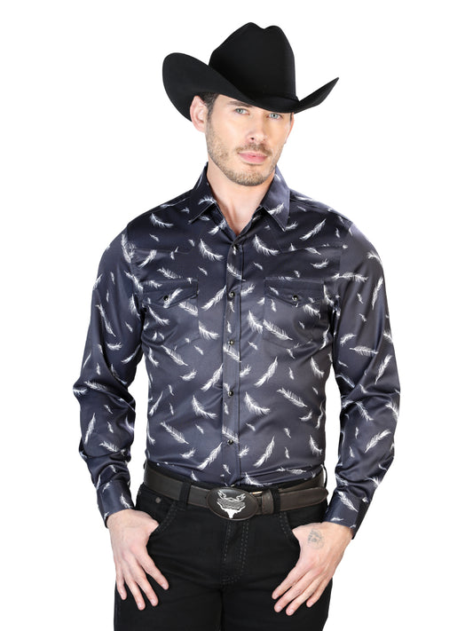 CAMISA CASUAL Manga Larga El Señor de los Cielos 19 97%Poliéster 3%Lycra Negro 43934