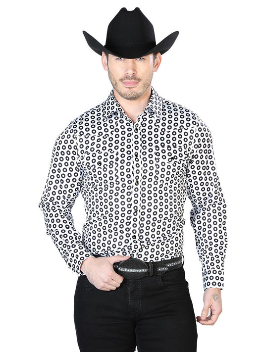 Camisa Casual Manga Larga El Señor De Los Cielos 23 97%Poliéster 3%Lycra Marrón/Beige 43938