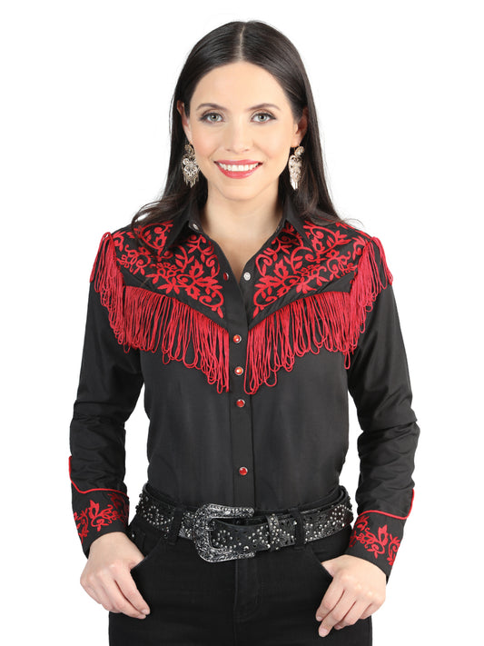 CAMISA VAQUERA MANGA LARGA El Señor de los Cielos No.1052 65% POLIÉSTER 35% ALGODÓN Negro 44181