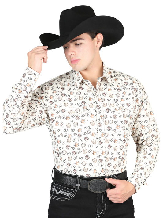 CAMISA VAQUERA M/ LARGA EL GENERAL 1024-9 65% POLIÉSTER 35% ALGODÓN BEIGE 44311