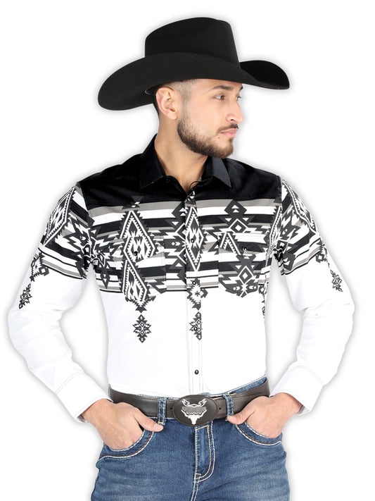 Camisa Vaquera M/ Larga El Senor De Los Cielos 23-64 97% Algodón 3% Lycra Negro 44496