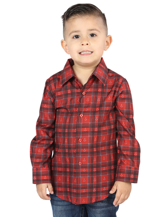 CAMISA MANGA LARGA EL SENOR DE LOS CIELOS WH2307-73 97% ALGODÓN 3% SPANDEX ROJO 44739