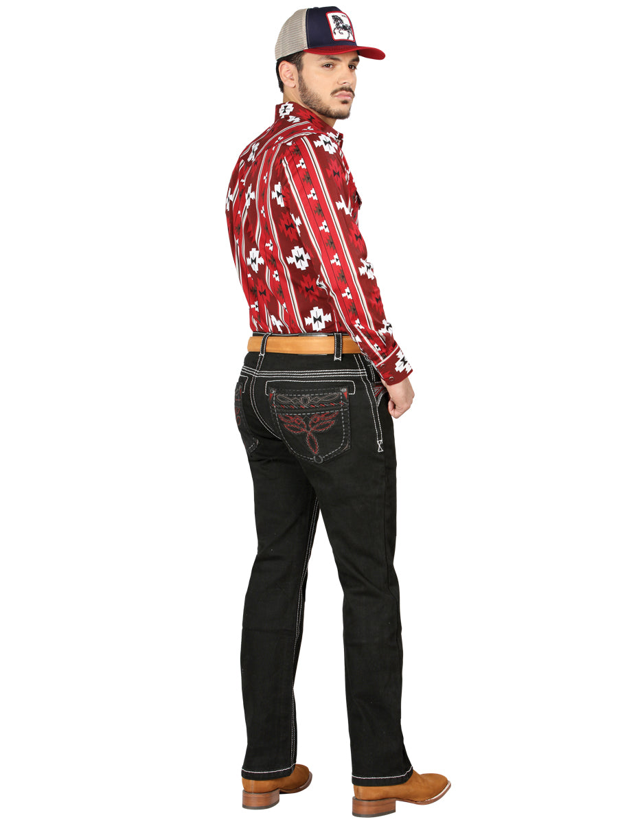 Pantalon Centenario Ec-M015 Mezclilla Negro 44968